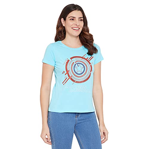 Image of Marvel Women Round Neck Short Sleeves T-Shirt