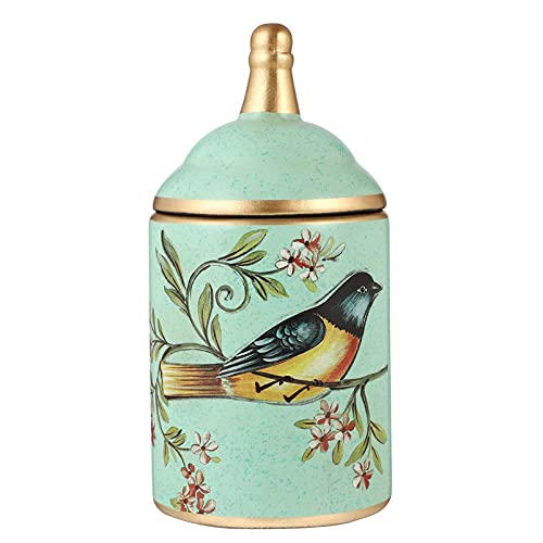Keramik Teedose Vintage - 720ml, Luftdicht, Gelb, Für Tee, Kaffee, Gewürze, Küche & Deko