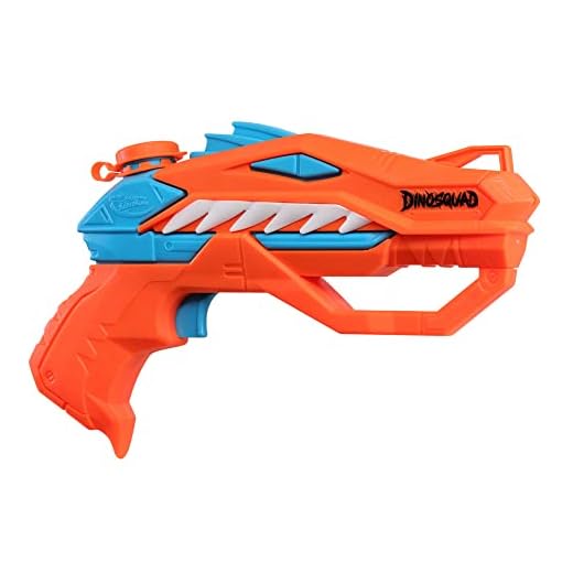 Nerf Super Soaker DinoSquad Raptor-Surge Water Blaster, Trigger-Fire Soakage for Outdoor Summer Water Games, for Youth, Teens, Adults