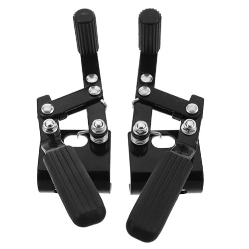 DECOMELODY Manuelle Rollstuhl bremsen Ersatz Stabile Doppel handbremse mit Rutschfester Parkfunktion Ergonomischer Bremshebel f&uuml;r Manuelle Rollst&uuml;hle Sichere Feststellbremse f&uuml;r Diverse