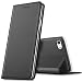 Produktbild Verco Handyhülle für iPhone SE, Premium Handy Flip Cover für Apple iPhone 5S Hülle [integr. Magnet] Book Case PU Leder Tasche, Schwarz