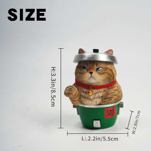 Statue de chat porte-bonheur Dharma AMITD pour rompre la monotonie - 5