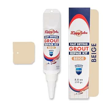 ZippySolve Tile Grout Repair Kit, Refresh Tile, Grout Sealer (8.8oz, Beige)