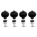 Healifty 4 stücke Ukulele Guitar String Tuning Pegs Mechaniken Knöpfe Stimmschlüssel für Akustische Elektrische Gitarre (Schwarz)