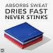 Sweat Absorbing Handkerchiefs - The Original Pocket-Sized Sweat Towels - Quick-Dry Microfiber Sweat Rags for Face, Hands, & Body - Men & Women - Gym, Sports, and Work (Desert: 5 Pack)