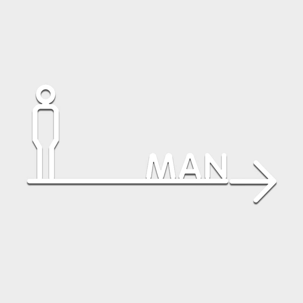 Men And Women Toilet Arrow Signs Toilet Washroom Bathroom Door ...