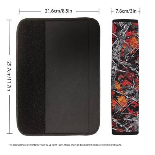 Image of AFPANQZ Auto Seat Belt Covers Cute for Adults Children 2 Pack Safety Seatbelt Pad Cushion Kit Branch Leaf Universal Daiper Bag Backpack Shoulder Straps Pads Comfortable