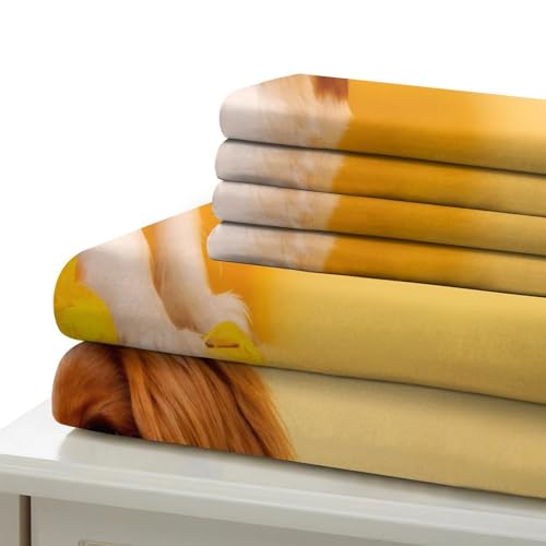 Housse de couette chiot cavalier pour cocooner dans son lit simple 3D
