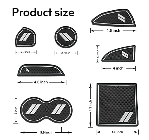 Insertos de portavasos para Dodge Challenger 2015-2020 miniatura 2