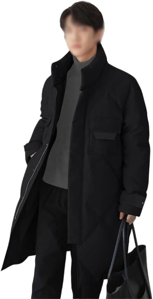 Medium Long Men's Winter Thick Brand Casual Coat White Duck Down Jacket