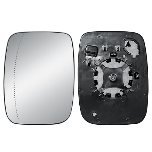 Replacement Left Driver's Side Wing Mirror Glass Heated with Back Plate Mirror Glass for Renault Trafic Nissan Primastar 2022-2025