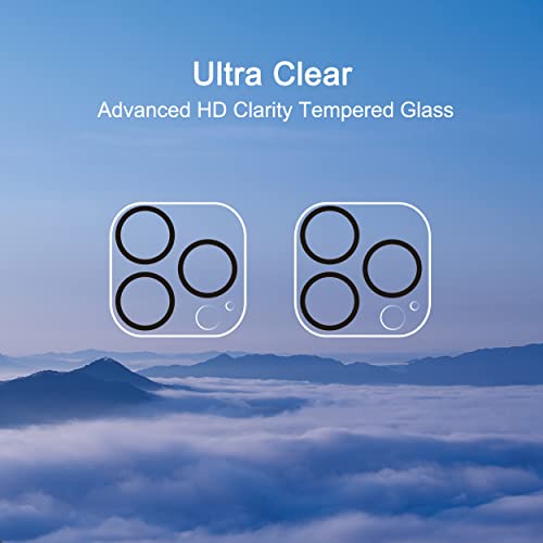 Ailun Camera Lens Protector for iPhone 13 Pro & iPhone 13 Pro Max,Tempered Glass,9H Hardness,Ultra HD,Anti-Scratch,Easy to Install,Case Friendly [Does not Affect Night Shots][2 Pack]