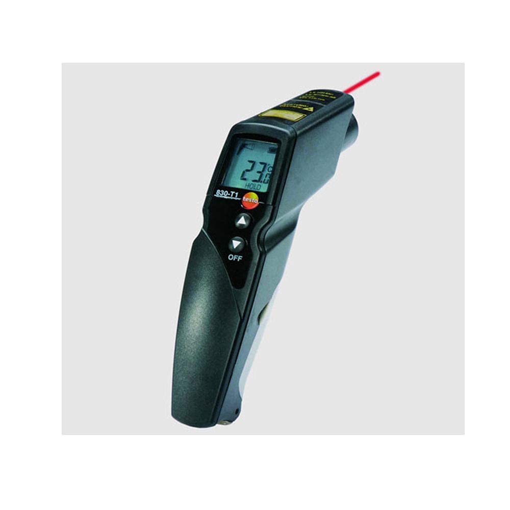 Infrarot-Temperaturpistole (Bereich: -22 bis 752 °F) für HLK, Labore, Industrie zusammen mit werkskalibriertem Zertifikat von Testo 830-T1