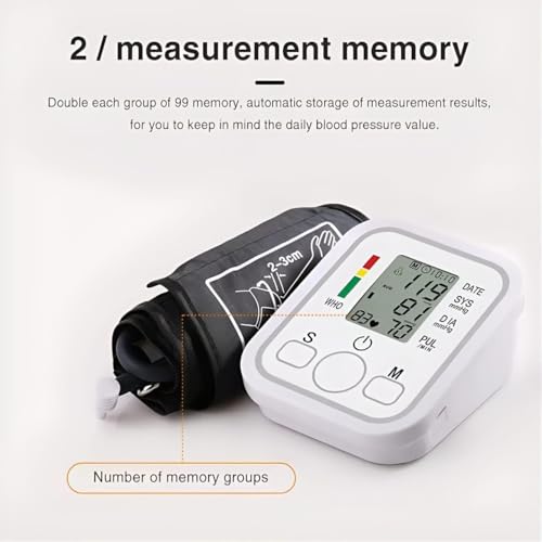 Image of Machine Monitor Digital Fully Automatic Upper Arm Blood Pressure Checking Monitor with Talking Function Intellisense Technology Cuff Kit for Home Best Most Accurate Measurement