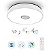HOREVO 24W LED RGB Lámpara de Techo Musica Luz de Techo con Bluetooth Altavoz y Control Remoto Iluminación de Techo para Habitaciones Infantiles Dormitorio