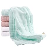 DSDAI Baby Burp Cloths Cotton Washcloths 6 Layer Organic Muslin Burping Towel Absorbent Burp Rags Infant and Soft Towels for Unisex Baby,10x20 Inches(6-Pack)