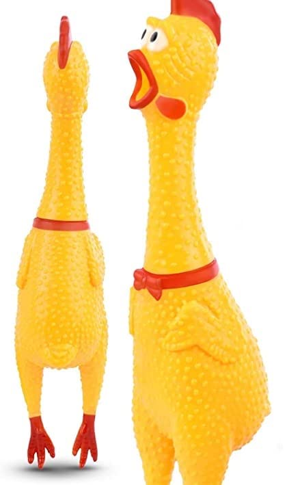 Woofy Rubber Squeaky Cum Chew Chicken Toy Large for Dog .Puppy,Reduce Separation Anxiety,(1 Unit) (B0BHP8HZ7S) Amazon Price History, Amazon Price Tracker