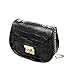 Mesdames Fashion All-Match Messenger One-Shoulder Bag - Bolso de mano para hombre, de piel sintética con dos solapas, Le Noir, Talla única