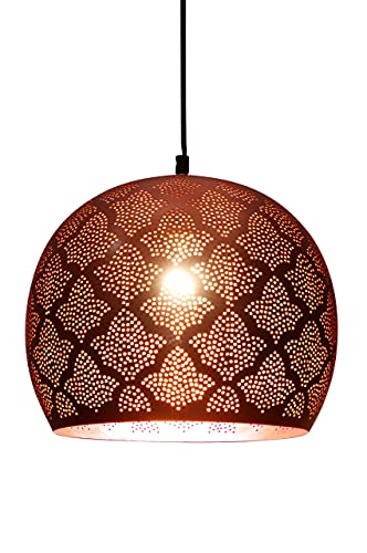 MAADES Orientalische Lampe Pendelleuchte Rayhana 30cm Kupfer E27 Lampenfassung | Marokkanische Design Hängeleuchte… – Bild 7