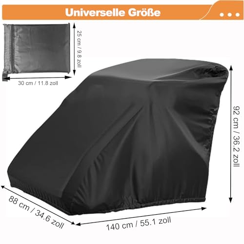 Cveenk Abdeckung für Fahrradanhänger, Universell Faltgarage für Fahrradanhänger Hundeanhänger Lastenanhänger, 210D Wasserdicht Winddichtes Reißfestes UV-Schutz Oxford-Gewebe Fahrradanhänger Abdeckung