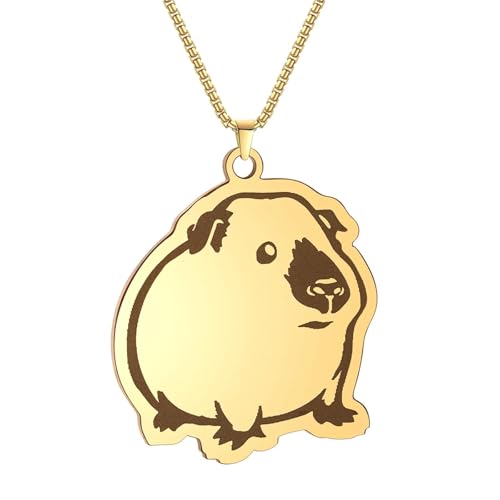 Bijoux cochon d'Inde Himalayen collier punk à chaîne épaisse