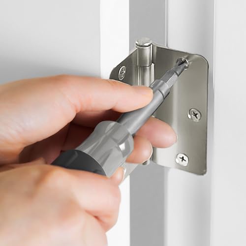 Cauldham Tornillos para Madera Satin Nickel #9 x 1 Pulgada para Bisagras de Puerta - Paquete de 25 miniatura 6