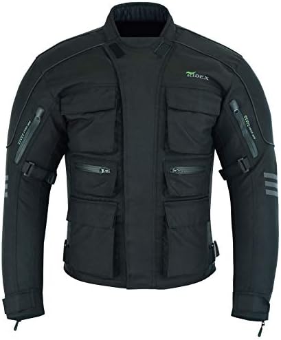 RIDEX Mens CJ1 Motorbike Motorcycle Jacket Protection Waterproof