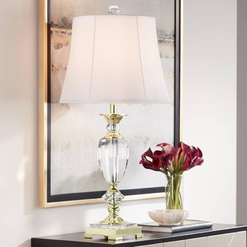 Vienna Full Spectrum Traditional European Style Table Lamp with Table Top Dimmer 28.75