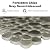 Glass Tile Love Forbidden (1 Sample 6 in. x 6 in.) Pebble Glass Mosaic Tile Gray, Ideal for Kitchen Tile, Backsplash Tile, Bathroom Tile, and Pool Tile