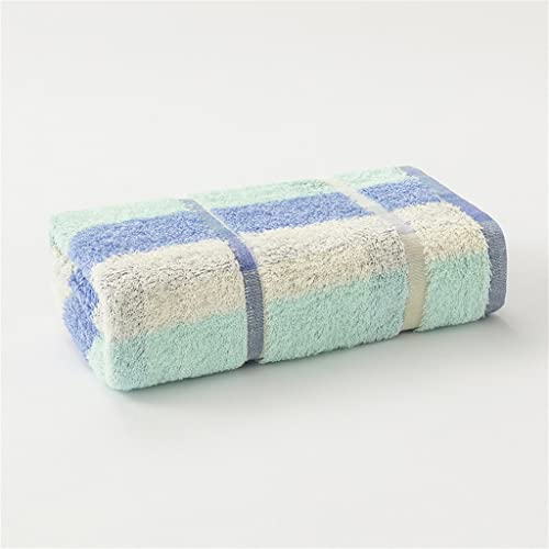 Serviette de visage en coton doux rayé unisexe couleur claire