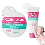 Kojic Acid Firming Whithening Creme, 300g Gel + 50ml Achselcreme, Pigmentflecken...