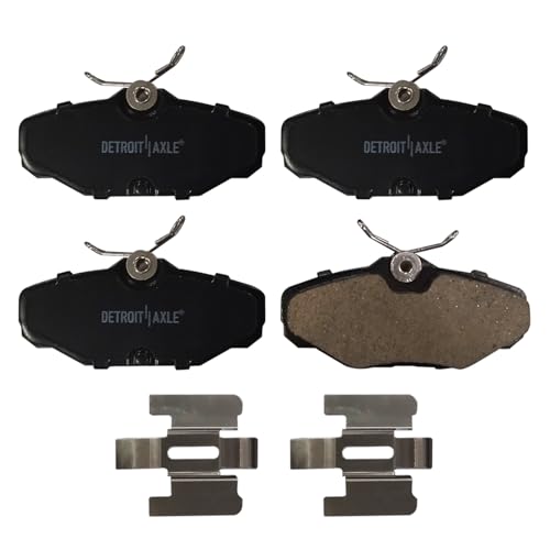 Image of Detroit Axle - Rear Brake Pads for 1993-2005 Ford Taurus Mercury Sable 1993-2002 Lincoln Continental, Ceramic Brake Pads 1994 1995 1996 1997 1998 1999 2000 2001 Replacement