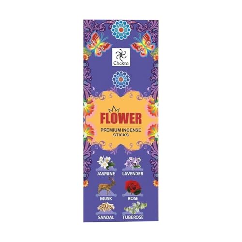Chakra Premium Natural Incense Sticks – Variety Pack of 6