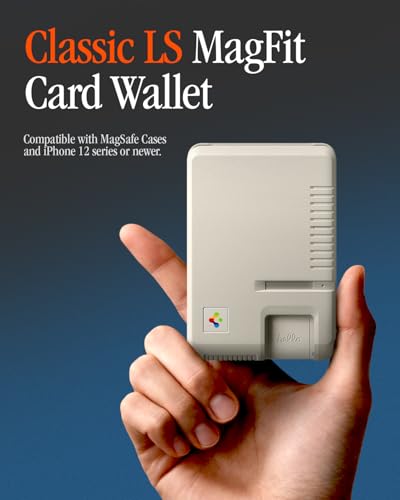 Image of Spigen for MagSafe Wallet, Classic LS (MagFit) Holds 3 Cards, Compatible with iPhone 17 /16 /15 /14 /13 /12 Pixel 10 MagSafe-Cases Pixelsnap Vintage Heavy Duty Hardshell Magnetic Card Holder - Stone