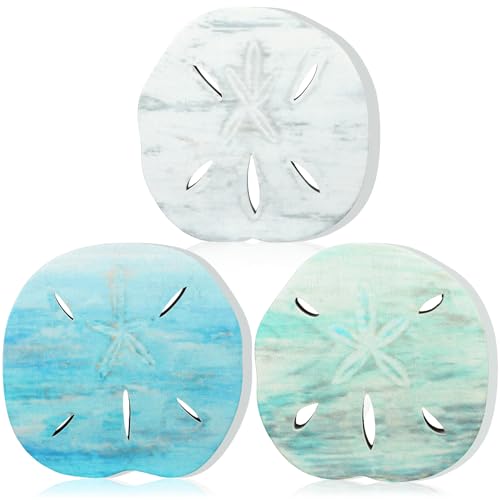 Qunclay Decoración de mesa de madera, letrero cuadrado de madera, mar, bouy, océano, playa, bandeja escalonada, decoración de verano para casa de campo, oficina, dormitorio, mesa, estante de