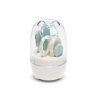 Nestlooms Baby Grooming Kit 4-in-1, Scissors, Nail Filer, Tweezer, Nail cutter, Safe & Gentle Care for Newborn, Infants and Toddlers, Travel-Friendly Cute Case, Manicure Kit and Pedicure kit for Newborn, Baby Shower Gift for Girls and Boys (White)