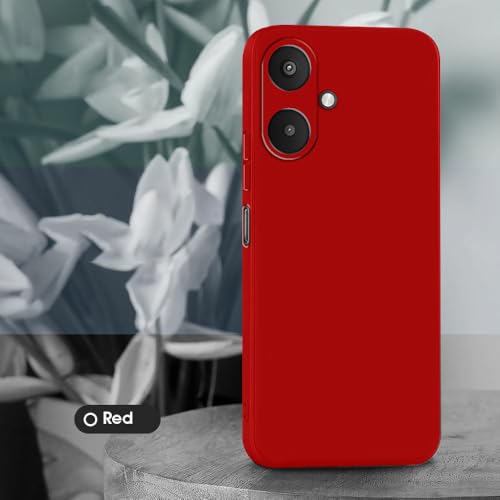 Image of Back Cover for Mi Redmi 13C 5G / Poco M6 5G | Full Camera Protection | Premium Liquid Silicon Case | Flexible Bumper Case for Mi Redmi 13C 5G / Poco M6 5G (Red)