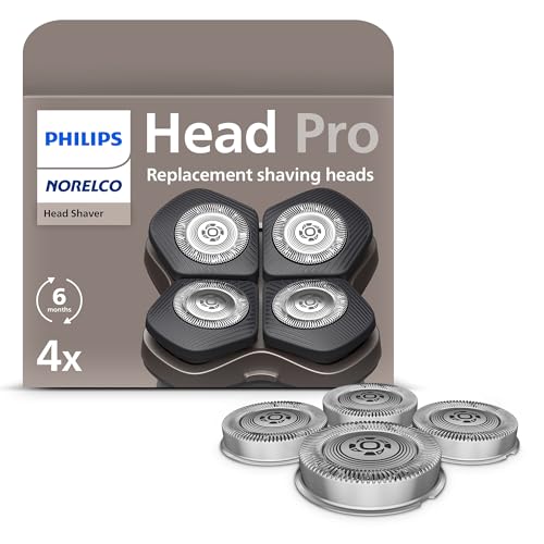 �t�B���b�v�X Norelco �����w�b�h�V�F�[�o�[ �ւ��w�b�h - Philips Norelco Head Shaver Pro HS5980 HS7980 HS9980 �Ή� �Z���t�V���[�v�j���O �R���t�H�[�g�J�b�g�u���[�h ���ɗD���� 4�� HS74