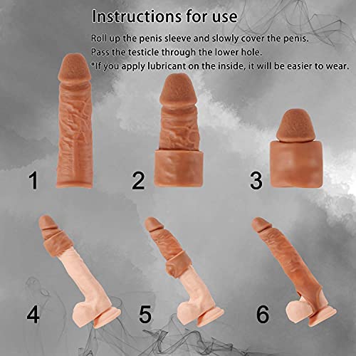 Penis vergroting seksspeelgoed penishuls condoom langer houden voor vertraging ejaculatie penisvergroting penissleeve… - Afbeelding 3