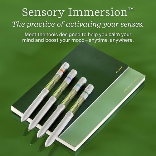 Lifelines Pen Diffuser, in Bloom - 1mm Black Ballpoint Pen with Scented Essential Oil Blends &ndash; Aromatherapy Diffuser & Sensory Immersion Diffuse Aroma As You Write