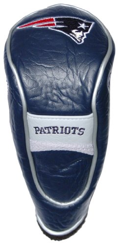 Team Golf NFL New England Patriots Hybrid Head Cover Hybrid Golf Club Headcover, Hook-and-Loop Closure, Velour lined for Extra Club Protection