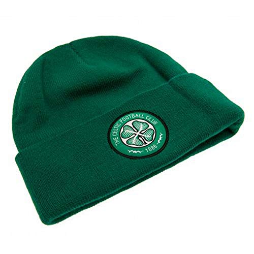 Bonnet Celtic F.C. tricoté en maille extensible chaude TU