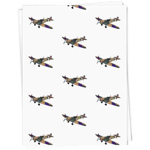 Image of Azeeda 'WW2 Spitfire Plane' Gift Wrap Paper (GI00017013)
