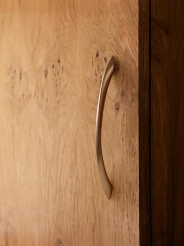 Image of 5 Pack Champagne Bronze Cabinet Pulls 7.56 Inch Arch Twisted Brass Handles Drawer Kitchen Cupboard Bathroom Dresser Cabinet Hardware Zinc Alloy