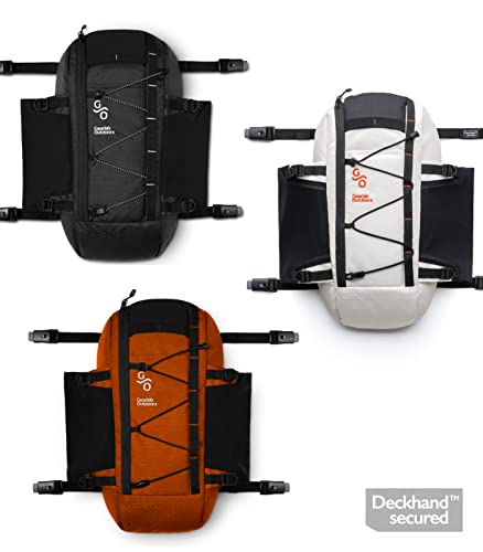 Gearlab Deck Pod 2 - Kayak Deck Bag, Deckhand system (Holds Paddle Float, Bilge Pump) (Black)