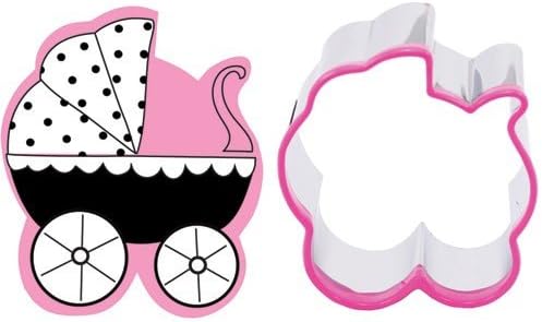 Baby Pram Cookie Cutter and Stamp Set