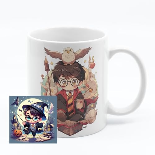 Image of Half Engineer Gifts - HE Herry Potter Theme Ceramic Coffee Mug 325ml with Fridge Magnet |Birthday Gift for Son Daughter Brother Sister Friend | Festive Gift for Rakhi, Diwali, Christmas