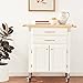 homestyles Dolly Madison Off-White Kitchen Cart