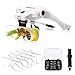 Magnifying Glasses, Head Mount Magnifier with 2 Led Light Interchangeable Headband Hands Free for Close Work,5 Lenses