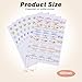 XINGZI 10 Sheets Oval & Round DIY Creative Waterproof Colorful Essential Oils Bottle Labels Cap Stickers Multiple Perfume Bottle Cap Lid Stickers to Keep Organized